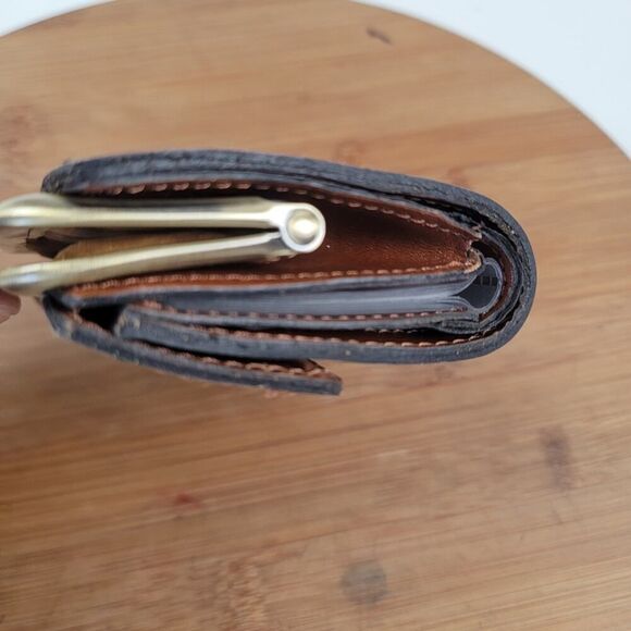 Patricia Nash Coin Purse Floral Painting Leather Wallet Flower - Picture 4 of 10